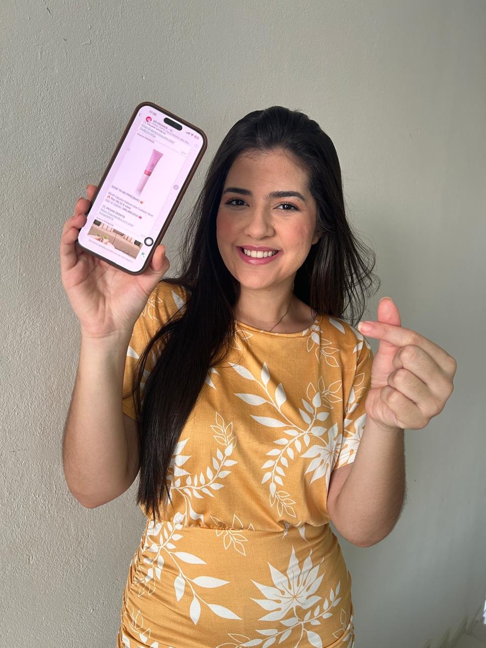 Cliente com seus achadinhos